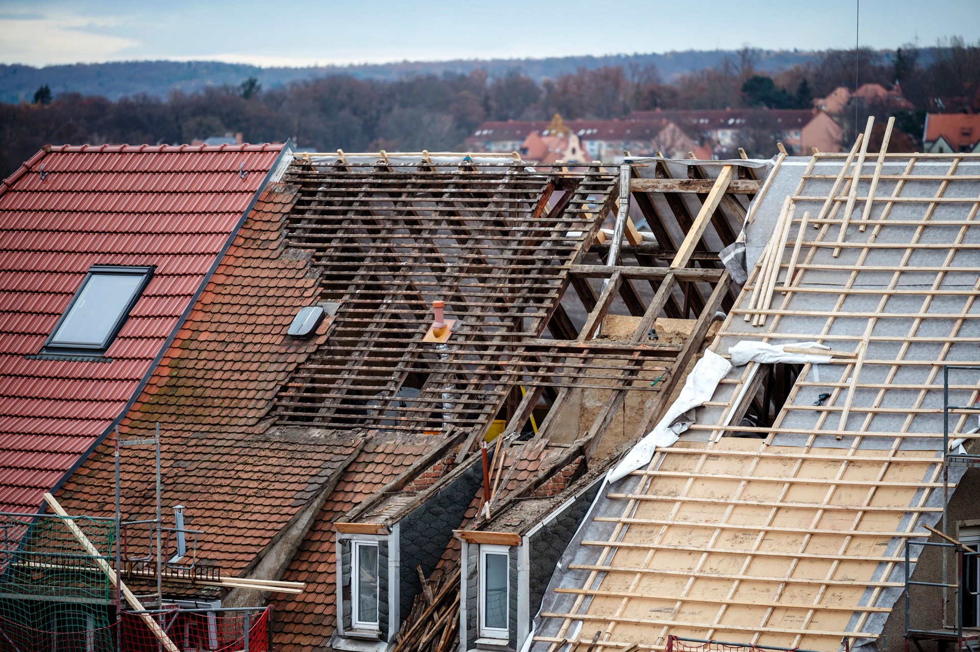 Roofing work